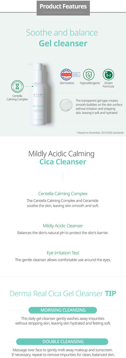 ATOMY Derma Real Cica Gel Cleanser